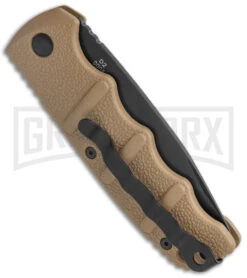 Boker Kalashnikov Coyote Brown Automatic Knife - Drop Point Black Plain -Knife Store Boker Kalashnikov Auto Coyote D2 Black BHQ 144762 jr side large