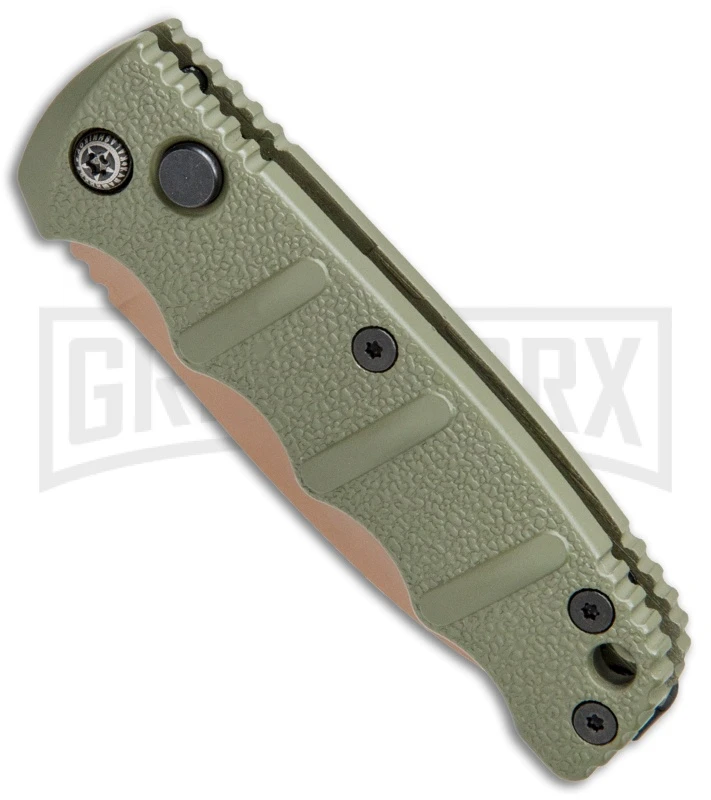 Boker Desert Warrior Mini Kalashnikov OD Green Automatic Knife - Copper Plain 2 Boker Desert Warrior Mini Kalashnikov OD Green Automatic Knife - Copper Plain - Image 2