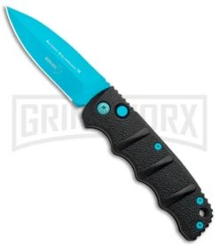 Boker Kalashnikov Automatic Knife - D2 Dagger Electric Blue Plain