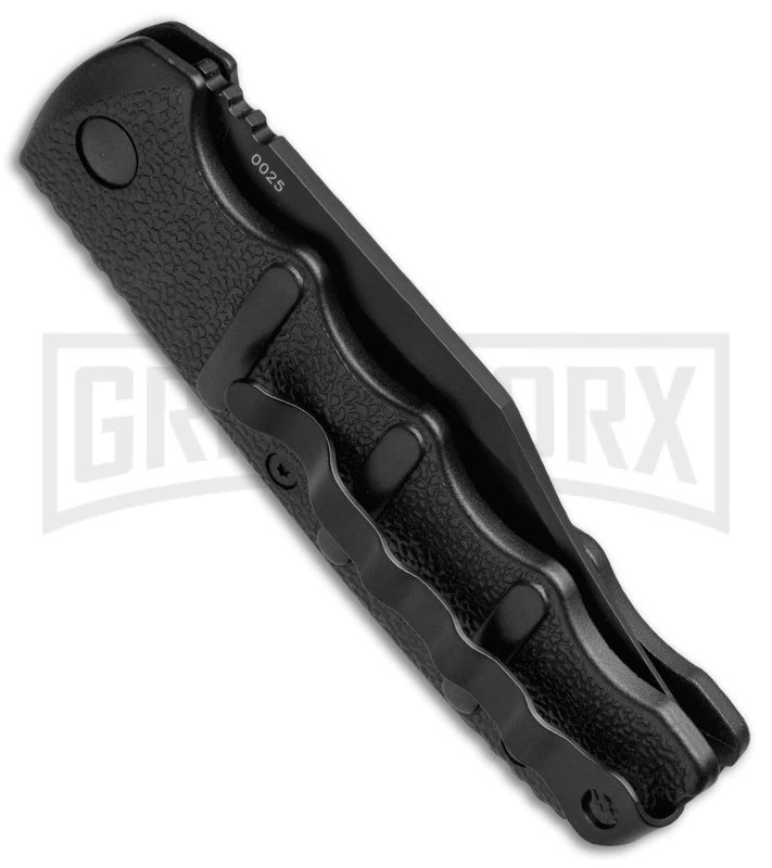 Boker Kalashnikov Black Bowie Automatic Knife - D2 Black Plain 3 Boker Kalashnikov Black Bowie Automatic Knife - D2 Black Plain - Image 3