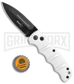 Boker Imperial Kalashnikov White Automatic Knife - D2 Dagger Black Plain -Knife Store Boker Kalashnikov Dagger Auto White Black 01KALS34N BHQ 75529 jr bottlecap 3 large