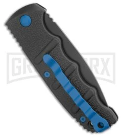 Boker Kalashnikov Automatic Knife Blue Accents - D2 Drop Point Plain -Knife Store Boker Kalashnikov Dagger Automatic Knife Blue Accents Black D2 BHQ 195798 kr side2 large