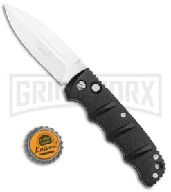 Boker Kalashnikov Black Automatic Knife - D2 Satin Plain 11 Boker Kalashnikov Black Automatic Knife - D2 Satin Plain -Knife Store Boker Kalashnikov Dagger Black Satin BHQ 9485 or BHQ 110509 jr bottlecap large