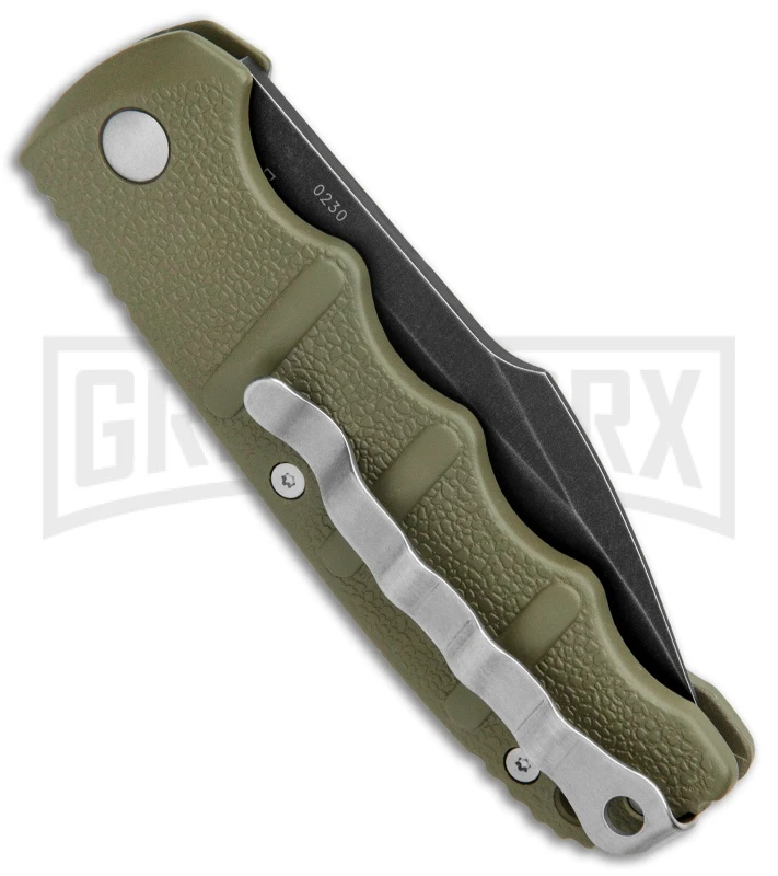 Boker Kalashnikov OD Green Automatic Knife - D2 Harpoon Smokewash Plain 3 Boker Kalashnikov OD Green Automatic Knife - D2 Harpoon Smokewash Plain - Image 3