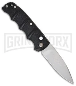 Boker Left Hand Kalashnikov Black Automatic Knife - Bead Blast Plain