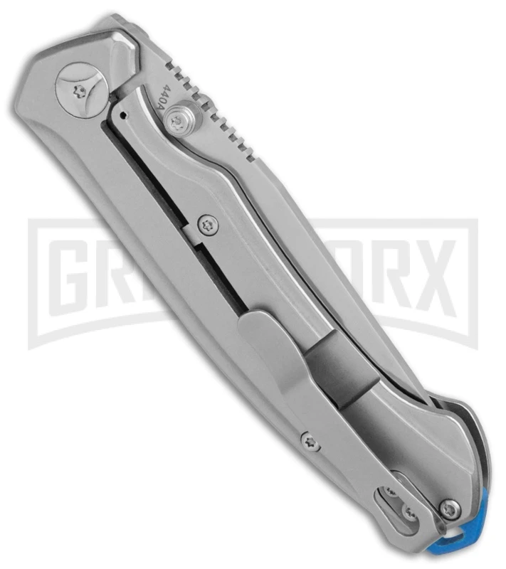 Boker Magnum Blue Steel Stainless Steel Folding Knife - Satin Plain 2 Boker Magnum Blue Steel Stainless Steel Folding Knife - Satin Plain - Image 2