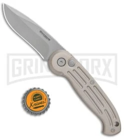 Boker Magnum Speedmaster Champagne Automatic Knife - Bead Blast Plain 8 Boker Magnum Speedmaster Champagne Automatic Knife - Bead Blast Plain -Knife Store Boker Magnum DP Auto Champagne BB 01BO007 BHQ 0099 jr bottlecap large