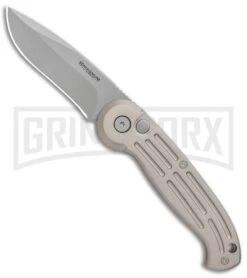 Boker Magnum Speedmaster Champagne Automatic Knife - Bead Blast Plain