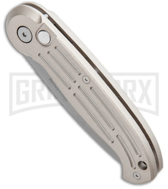 Boker Magnum Speedmaster Champagne Automatic Knife - Bead Blast Plain 2 Boker Magnum Speedmaster Champagne Automatic Knife - Bead Blast Plain - Image 2