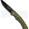 Boker Magnum Iguanodon OD Green G-10 Liner Lock Knife - Black SW Plain