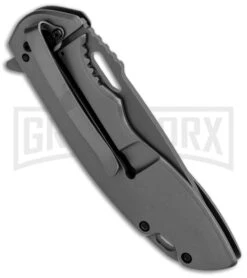 Boker Magnum Massive Half Skull Gray Folding Knife - Gray Plain 6 Boker Magnum Massive Half Skull Gray Folding Knife - Gray Plain -Knife Store Boker Magnum Massive Half Skull FL Gray 01RY316 BHQ 102962 jr side large