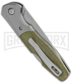 Boker Magnum Nice Green Lock Back Knife Micarta - Satin Plain 6 Boker Magnum Nice Green Lock Back Knife Micarta - Satin Plain -Knife Store Boker Magnum Nice Lock Back Green Micarta Satin 01SC079 BHQ 120665 jr side large