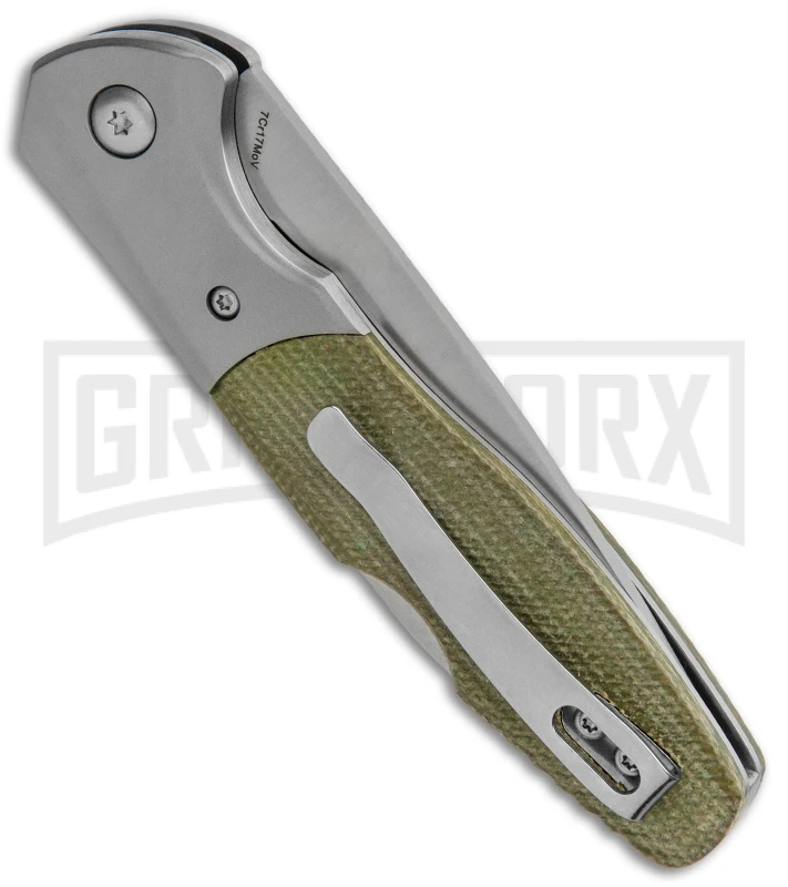 Boker Magnum Nice Green Lock Back Knife Micarta - Satin Plain 3 Boker Magnum Nice Green Lock Back Knife Micarta - Satin Plain - Image 3