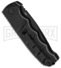Boker Mini Kalashnikov Black Automatic Knife - Tanto Black Plain -Knife Store Boker Mini Kalashnikov Tanto Automatic Knife Black 2in Black BHQ 132752 td side large