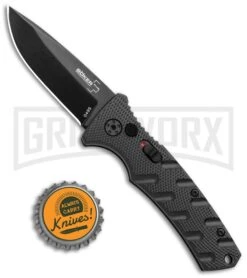Boker Mini Strike Automatic Knife Black - Drop Point Black Plain 7 Boker Mini Strike Automatic Knife Black - Drop Point Black Plain -Knife Store Boker Mini Strike Auto Black Black 01BO436NSOI BHQ 99629 jr bottlecap large
