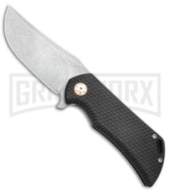 Boker Golem Liner Lock Knife Black G-10 - Stonewash Plain