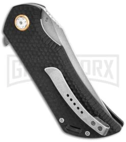 Boker Golem Liner Lock Knife Black G-10 - Stonewash Plain -Knife Store Boker Plus Golem BHQ 136260 td side large