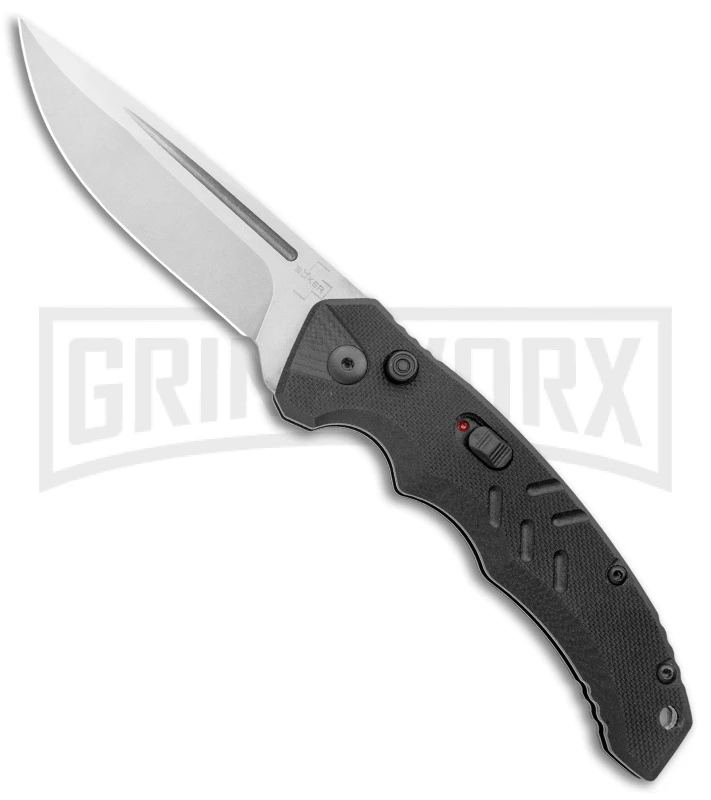 Boker Plus Intention II Automatic Folding Knife Black - Stonewash Drop Point 1 Boker Plus Intention II Automatic Folding Knife Black - Stonewash Drop Point
