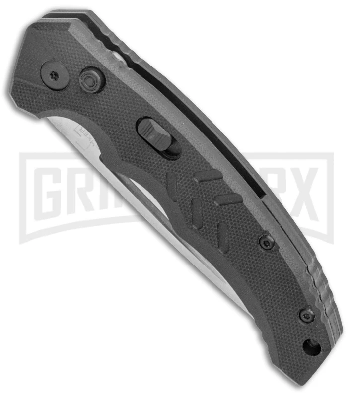 Boker Plus Intention II Automatic Folding Knife Black - Stonewash Drop Point 2 Boker Plus Intention II Automatic Folding Knife Black - Stonewash Drop Point - Image 2