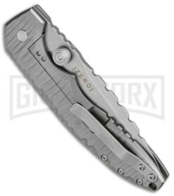Boker Plus Sulaco Titanium Folding Knife - Stonewash Plain -Knife Store Boker Plus Ram Maramba Sulaco Ti SW 01BO034 BHQ 67851 jr side large