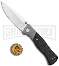 Boker Plus Rexford Collection 2021 Epicenter Ti/CF Knife (Satin Plain) -Knife Store Boker Plus Rexford Collection 2021 FL Ti CF Satin 01BO2021 BHQ 121021 jr bottlecap large