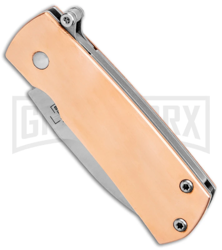 Boker Plus Shamsher Copper Automatic Liner Lock Knife - Satin Plain 2 Boker Plus Shamsher Copper Automatic Liner Lock Knife - Satin Plain - Image 2