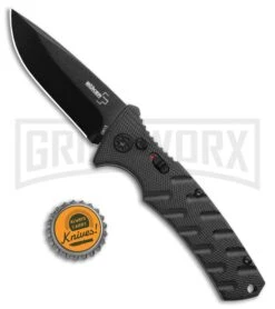 Boker Plus Strike Manual Knife - Drop Point Black Plain 9 Boker Plus Strike Manual Knife - Drop Point Black Plain -Knife Store Boker Plus Strike Bowie Auto Black 01BO433NSOI BHQ 97031 jr bottlecap large 1
