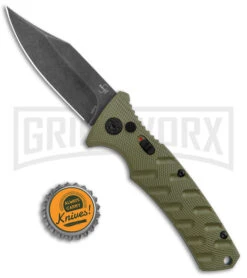 Boker Plus Strike OD Green Automatic Knife - Bowie Black Stonewash Plain 7 Boker Plus Strike OD Green Automatic Knife - Bowie Black Stonewash Plain -Knife Store Boker Plus Strike Bowie Auto OD Green Black Wash BHQ 125301 jr bottlecap large