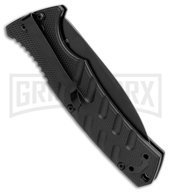 Boker Plus Strike Automatic Knife - Dagger Black Plain 3 Boker Plus Strike Automatic Knife - Dagger Black Plain - Image 3