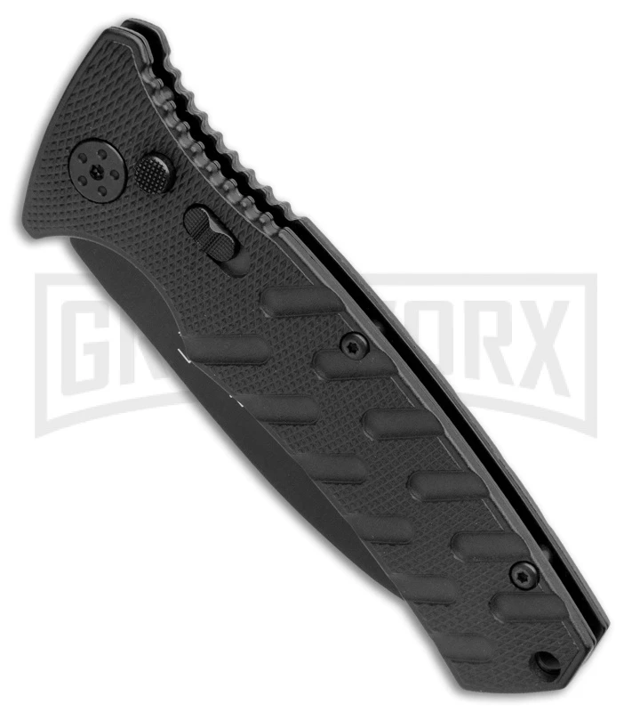Boker Plus Strike Automatic Knife - Dagger Black Plain 2 Boker Plus Strike Automatic Knife - Dagger Black Plain - Image 2