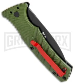 Boker Warhawk Strike Automatic Knife - Dagger -Knife Store Boker Plus Warhawk Strike Dagger Auto Green Black BHQ 113922 jr side large