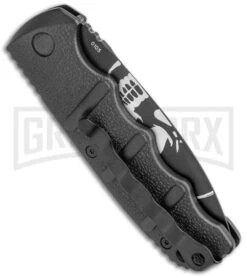 Boker Kalashnikov Skull Black Automatic Knife - Dagger Black Plain 11 Boker Kalashnikov Skull Black Automatic Knife - Dagger Black Plain -Knife Store Boker Skull Kalashnikov Dagger Auto Black D2 BHQ 48870 jr side large 1