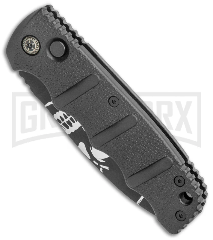 Boker Kalashnikov Skull Black Automatic Knife - Dagger Black Plain 2 Boker Kalashnikov Skull Black Automatic Knife - Dagger Black Plain - Image 2