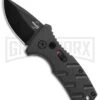 Boker Stubby Strike Black Automatic Knife CA Legal - Black