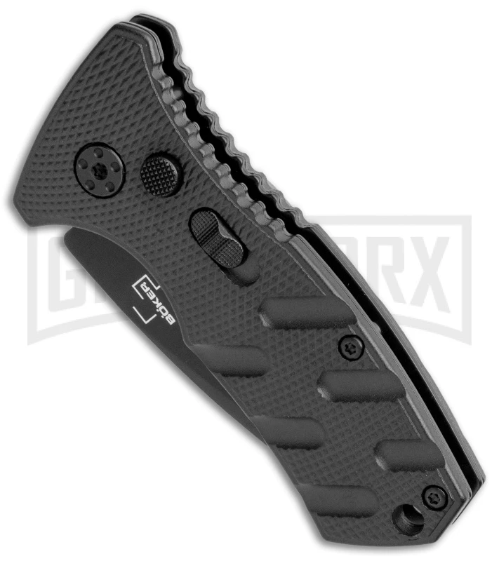 Boker Stubby Strike Black Automatic Knife CA Legal - Black 2 Boker Stubby Strike Black Automatic Knife CA Legal - Black - Image 2