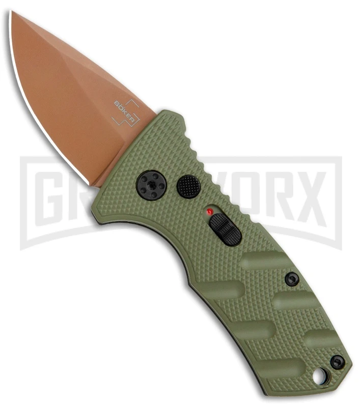 Boker Stubby Strike Automatic Knife - Desert Warrior 1 Boker Stubby Strike Automatic Knife - Desert Warrior