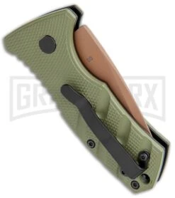 Boker Stubby Strike Automatic Knife - Desert Warrior 6 Boker Stubby Strike Automatic Knife - Desert Warrior -Knife Store Boker Stubby Strike CA Legal Auto OD Green Copper 01BO443NSOI BHQ 99649 jr side large 1