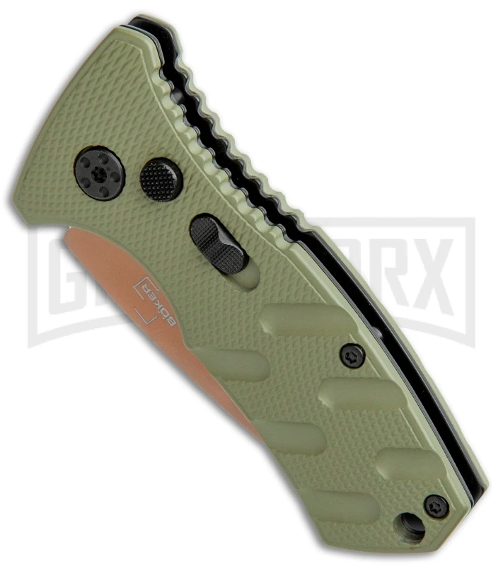 Boker Stubby Strike Automatic Knife - Desert Warrior 2 Boker Stubby Strike Automatic Knife - Desert Warrior - Image 2