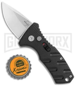Boker Stubby Strike Black Automatic Knife - Stonewash -Knife Store Boker Stubby Strike CA Legal Auto SW 01BO440NSOI BHQ 99646 jr bottlecap large