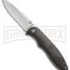 Browning Whitetail Black Wood Liner Lock Knife W/ Gift Tin - Satin Plain