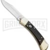 Buck Knives Buck 110 Automatic Ebony Lockback Knife - Satin Plain