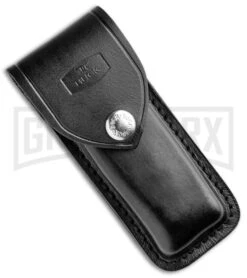 Buck Knives Buck 110 Automatic Ebony Lockback Knife - Satin Plain -Knife Store Buck 110 Auto LB Ebony Dymondwood Satin 0110BRSA BHQ 51274 jr sheath large