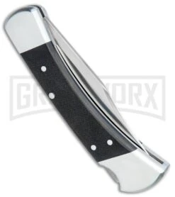 Buck Knives Buck 110 Elite Automatic Black G-10 Lockback Knife - Satin Plain -Knife Store Buck 110 Elite Automatic LB Black G 10 Satin 0110BKSA BHQ 79345 jr side 1 large 1