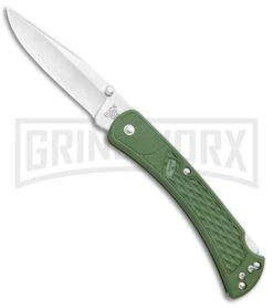 Buck Knives Buck 110 Slim Select OD Green Lockback Knife- Satin Plain