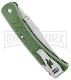 Buck Knives Buck 110 Slim Select OD Green Lockback Knife- Satin Plain -Knife Store Buck 110 Slim Select LB OD Green Satin 0110ODS2 BHQ 106666 jr side large