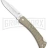 Buck Knives Buck 110 Slim Select Tan Lockback Knife - Satin Plain