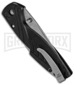 Buck Knives Buck 365 Rival II Black Lock Back Knife - Stonewash Plain -Knife Store Buck 365 Rival II LB SW 0365BKS B BHQ 51759 jr side large