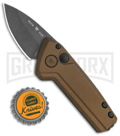 Buck Knives Buck Deploy Bronze Mini Automatic Knife - Gray Plain 7 Buck Knives Buck Deploy Bronze Mini Automatic Knife - Gray Plain -Knife Store Buck Deploy Mini Auto Burnt Bronze Gray 0839BRS1 BHQ 146022 jr bottlecap large