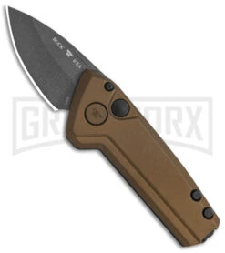 Buck Knives Buck Deploy Bronze Mini Automatic Knife - Gray Plain