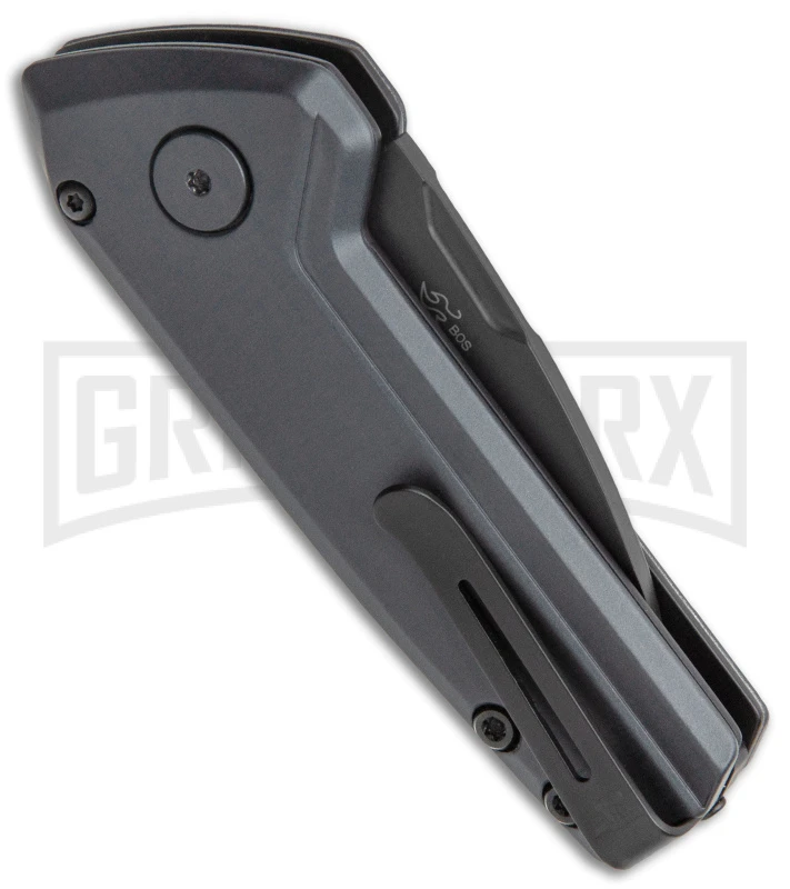 Buck Knives Buck Deploy Gray Mini Automatic Knife - Black Plain 3 Buck Knives Buck Deploy Gray Mini Automatic Knife - Black Plain - Image 3